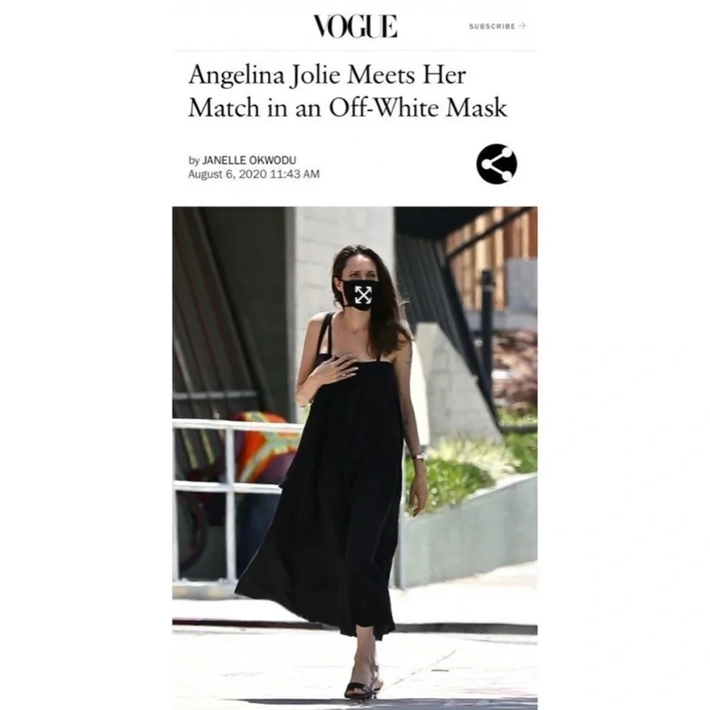 Off-White Black Arrows Face Mask